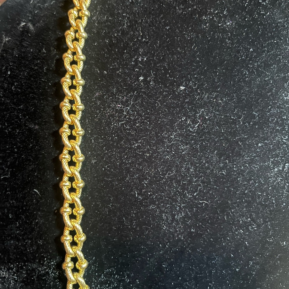 Givenchy brilliant gold chain necklace 24”